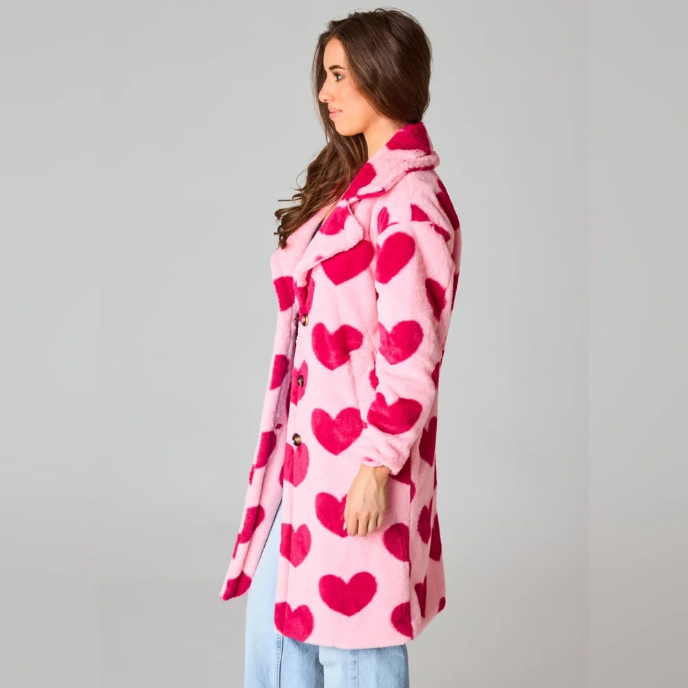 Buddy Love Zoey Oversized Faux Fur Love Coat - Picture 3 of 7